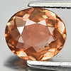 Pinkish Orange Tourmaline 0.92 Ct. Oval 7 x 6.2 Mm. Natural Gem Unheated Nigeria