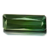 Green Tourmaline 2.84 Ct. VVS Octagon Shape 13.5 x 5 Mm. Natural Gem Unheated