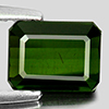 Green Tourmaline 1.23 Ct. Octagon Shape 7 x 5.3 Mm. Natural Gemstone Unheated