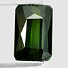 Deep Green Tourmaline 2.57 Ct. Octagon 9 x 6.1 Mm. Natural Gem From Nigeria