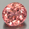 Orangish Pink Tourmaline 1.04 Ct. Oval Shape 6.3 x 5.8 Mm. Natural Gem Unheated