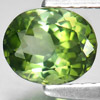 Green Tourmaline 0.96 Ct. Oval 6.8 x 5.5 Mm. Natural Gemstone Nigeria Unheated