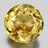 Greenish Yellow Tourmaline 0.87 Ct. Round 5.9 Mm. Natural Gem Unheated Nigeria