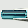 Indicolite Tourmaline 2.18 Ct. Octagon 15.3 x 4.3 Mm. Natural Gem From Nigeria