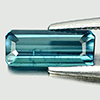 Indicolite Tourmaline 1.05 Ct. Octagon 9.9 x 4.1 Mm. Natural Gem From Nigeria