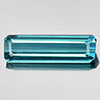 Indicolite Tourmaline 1.08 Ct. Octagon Shape 12 x 3.6 Mm. Natural Gem Unheated
