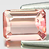 Peach Pink Tourmaline 1.05 Ct. VVS Octagon Shape 7.2 x 5.2 Mm. Natural Gem
