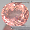 Tourmaline Orangish Pink 2.18 Ct. Oval Shape 8 x 7 Mm. Natural Gem Unheated