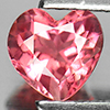 Pink Tourmaline 0.74 Ct. Heart Shape 6 x 5.8 Mm. Natural Gem Unheated Nigeria