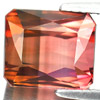 Bi Color Tourmaline 6.42 Ct. VVS Octagon 10 x 8.6 Mm. Natural Gemstone Unheated