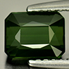 Green Tourmaline 1.18 Ct Clean Octagon 6.7 x 5.4 Mm Natural Gem Nigeria Unheated