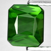 Green Tourmaline 1.16 Ct. VVS Octagon Shape 4.9 x 5.7 Mm. Natural Gem Unheated