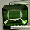 Green Tourmaline 1.17 Ct. Clean Octagon 6.4 x 5.3 Mm. Natural Gemstone Unheated