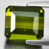 Green Tourmaline 2.43 Ct. Octagon Shape 8 x 7 Mm. Natural Gemstone Unheated