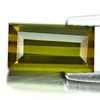 Green Tourmaline 1.98 Ct. Baguette 9.6 x 5.3 Mm. Natural Gem Nigeria Unheated