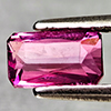 Natural Party Color Pink Tourmaline 0.87 Ct. Octagon Shape 6.5 x 4 Mm Gems