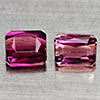 Natural Party Color Pink Tourmaline 1.10 Ct. 2 Pcs Octagon Shape 4.7 x 4.1 Mm