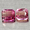 Natural Pink Tourmaline 1.22 Ct. 2 Pcs Octagon Shape Gemstones From Nigeria