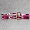 Natural Pink Tourmaline 2.44 Ct. 4 Pcs Octagon Shape Gemstones From Nigeria