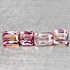 Natural Pink Tourmaline 2.51 Ct. 4 Pcs Octagon Shape Gemstones From Nigeria