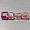 Natural Fancy Color Pink Tourmaline 2.54 Ct. 4 Pcs Octagon Shape Gemstones
