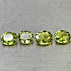 Natural Green Tourmaline 2.89 Ct. 4 Pcs Oval Shape 6.9 x 5.5 Mm Gemstones