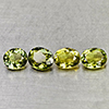 Natural Green Tourmaline 2.98 Ct. 4 Pcs Oval Shape 6.4 x 5 Mm Gemstones