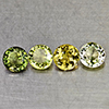 Natural Green Tourmaline 2.50 Ct. 4 Pcs Round Shape 6.8 x 5.3 Mm Gemstones