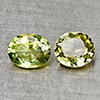 Natural Green Tourmaline 1.37 Ct. 2 Pcs Oval Shape 6.3 x 5  Mm Gemstones