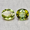 Natural Green Tourmaline 1.49 Ct. 2 Pcs Oval Shape 6.3 x 5.2  Mm Gemstones