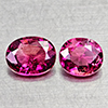Natural Pink Tourmaline 1.21 Ct. 2 Pcs Oval Shape 6.2 x 4.8 Mm Gemstones