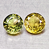 Natural Party Color Tourmaline 1.36 Ct. 2 Pcs Round Shape 5.6 Mm Gemstones