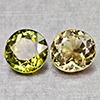 Natural Party Color Tourmaline 1.54 Ct. 2 Pcs Round Shape 5.7 Mm Gemstones