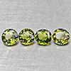 Natural Green Tourmaline 3.06 Ct. 4 Pcs Mixed Shape 6 x 5.6 Mm Gemstones