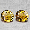 Natural Party Color Tourmaline 1.32 Ct. 2 Pcs Oval Shape 5.9 x 5.1 Mm Gemstones