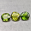 Natural Green Tourmaline 2.33 Ct. 3 Pcs Oval Shape 6.2 x 5.7  Mm Gemstones