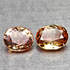 Natural Party Color Tourmaline 1.26 Ct. 2 Pcs Oval Shape 6.1 x 5 Mm Gemstones