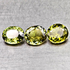 Natural Green Tourmaline 2.30 Ct. 3 Pcs Oval Shape 6.3 x 5.3 Mm Gemstones