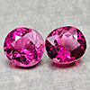 Natural Party Color Pink Tourmaline 1.53 Ct. 2 Pcs Oval Shape 5.6 x 5.4 Mm Gems