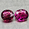 Natural Party Color Pink Tourmaline 1.36 Ct. 2 Pcs Oval Shape 6.1 x 5.1 Mm Gems