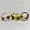 Natural Fancy Color Tourmaline 2.31 Ct. 3 Pcs Mixed Shape Gemstones From Nigeria
