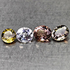 Natural Fancy Color Tourmaline 3.27 Ct. 4 Pcs Mixed Shape Gemstones From Nigeria