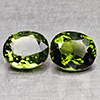 Natural Party Color Green Tourmaline 1.57 Ct. 2 Pcs Oval Shape 6.3 x 5.3 Mm