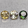Natural Fancy Color Tourmaline 2.25 Ct. 3 Pcs Mixed Shape 5.9 x 5.4 Mm Gems