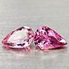 Natural Pink Tourmaline 1.55 Ct. 2 Pcs Pear Shape 7.8 x 5.2  Mm Gemstones