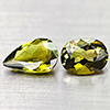 Natural Green Tourmaline 1.19 Ct. 2 Pcs Mixed Shape 7.3 x 4.9  Mm Gemstones