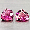 Natural Pink Tourmaline 1.17 Ct. 2 Pcs Mixed Shape 6.2 x 5.5  Mm Gemstones