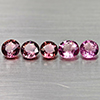 Natural Pink Tourmaline 2.34 Ct. 5 Pcs Mixed Shape 5.4 x 4.8 Mm Gemstones