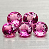 Natural Pink Tourmaline 1.84 Ct. 5 Pcs Round Shape 4.6 Mm Gemstones