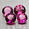 Natural Pink Tourmaline 1.49 Ct. 4 Pcs Round Shape 4.6 Mm Gemstones